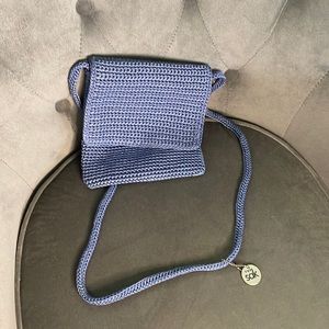 The Sak Blue Crochet Shoulder Bag